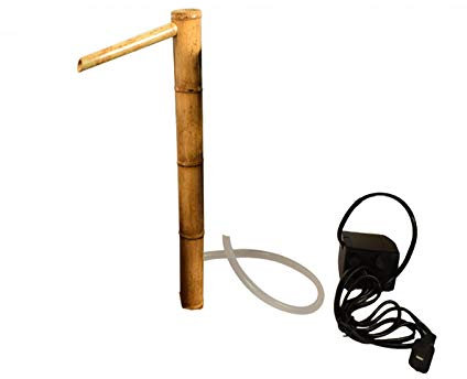 WYBF Fontaine Exterieure De Jardin Cascade,Jardin Fontaine d'eau Bambou Eau Caractéristique Pompe Paysage d'eau Décoration De Jardin Japonais,60cm