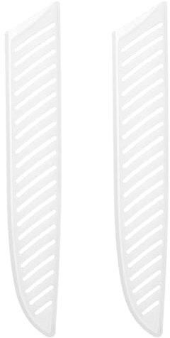 M METERXITY 2 Pack Plastic Knife Sheaths - Kitchen Knife Protectors Edge Guard Blade Protective Cover, Apply to Bread Knife Kitchen (8 Inch, White)