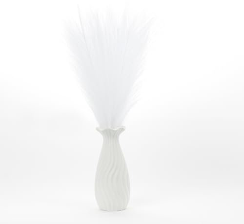 Uxney Erba della pampa,Erba della pampa artificiale 55cm - Decorazione con fiori secchi per domestico(Bianco,20 pezzi)