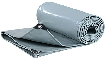 MYJIO PE-Kunststoffplane Wasserdicht Schwere Plane Mit Ösen for Gewächshaus Garten Baldachin Balkonzelt Boot Camping Angeln, 650g/m²(6x12m)