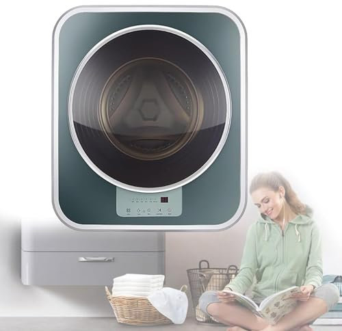 LSBHPPD Mini Lave Linge Compact 3kg Machine à Laver à Tambour Murale,pour sous-Vêtements,Chaussettes,Vêtements,Voyage,Dortoir,Camping-Car,Green