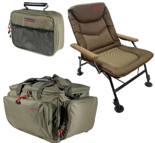 Ultimate Carp Set de Silla de Pesca y Equipaje | Combo carpfishing