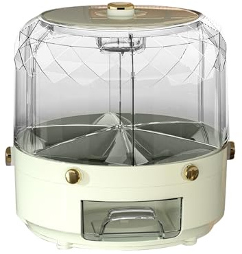 Distenutatore A Grano - 1250 G Di Cereali Da Cucina, Distributore Di Cereali Moderni, Distributore A Grano Multi -compartimento Rotante, Organizzatore Di Portapacchi A Secco A Secco Ermetico, Supporto