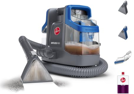Hoover Spotless Mini Pet Portable Spot Cleaner FH12351, Carpet and Upholstery Cleaner for Stairs, Furniture, Pet Messes and Cars, Compact Design, Easy Fill Tank, Self-Cleaning Hose, Lightweight