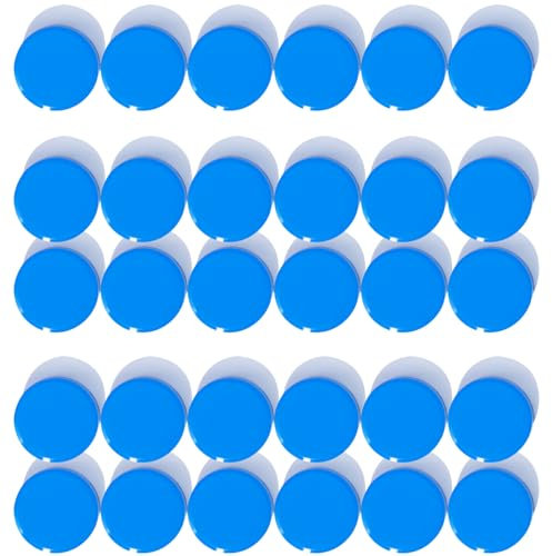 DUJEQM Aimant Puissant - Lot de 30 PCS Aimant Frigo Ronds, Petits Aimants Tableau Magnétique Magnet Frigo, Mini Aimant Tableau Blanc Decoratif Aiment pour Réfrigérateur Calendrier Bureau École (Bleue)