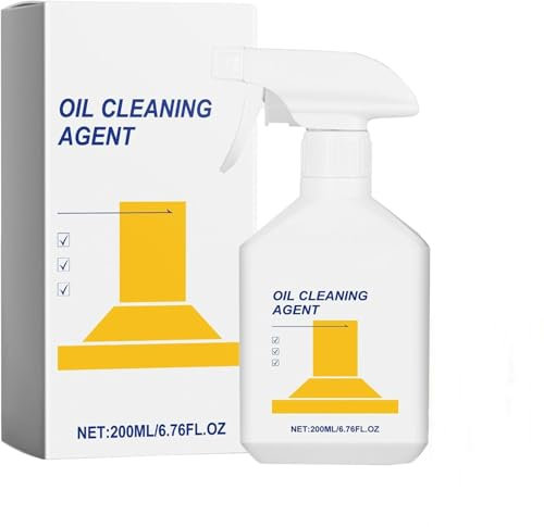 Potente limpiador de grasa pesada de cocina, spray limpiador de cocina, limpia las manchas de aceite de cocina, limpiador multiusos de ollas y sartenes, limpiador de horno fácil de limpiar, elimina la
