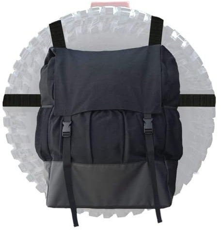 Avejjbaey Bolsa de almacenamiento de herramientas para neumáticos de repuesto para neumáticos de 40 pulgadas, bolsa de almacenamiento de carga resistente, bolsa de basura para portón trasero,
