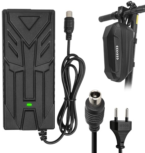 HPGAAVD 42V 2A Cargador Patinete Electrico para Xiaomi M365,Pro,Pro 2,Mi 3,1s,Mi 4, 4 Lite, 5 Elite，36V Universal Carrgador de Patinete para Ninebot，85W Cargador rápida+2L Bolsa