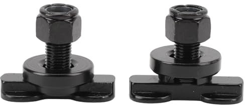 Tissting Perno Roscado de Doble Oreja en L, 2 Unidades, Accesorios Robustos para Remolques de Camiones y Rieles de Avión, Uso Versátil