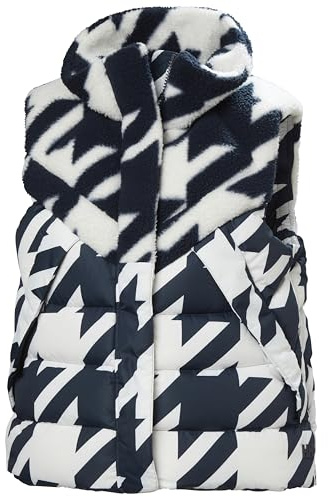Helly-Hansen Bliss Down Vest for Women - Premium Outerwear with Allied Feather & Down 600 FP, YKK Zipper, PFC-Free Design, 597 Navy Hounds - Large