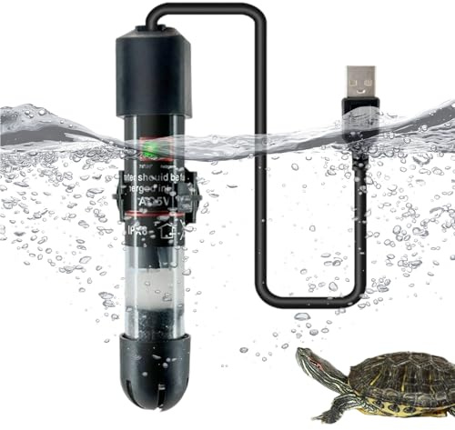 Mini-värmare för akvarium – 10 W precisionstemperatur kontroll – skrivbordsakvarium USB-värmare, för Koi krabba Betta vardagsrum sovrum studierum lägenhet sovsal