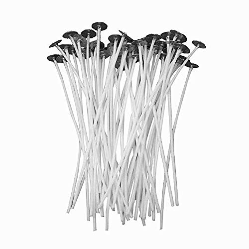 Doyime Lot de 100 mèches en Coton Naturel pour la Fabrication de Bougies - 20 cm
