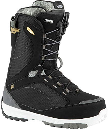 Nitro Damen Monarch TLS Boot´21 Snowboardboot, Black-White-Grey, 250