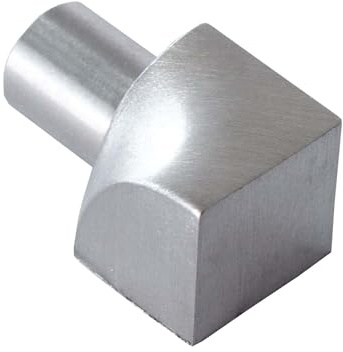 Dalsys Angolo interno per binario per piastrelle profilo a quarto di cerchio in acciaio inossidabile spazzolato 10mm, profilo per piastrelle