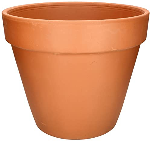 KOTARBAU® Blumentopf aus Terrakotta ⌀ 43 cm Übertopf mit Rand für Innenräume und Gärten