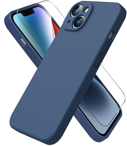 ACRONIX for iPhone 14 Case with 1 x Screen Protector, Soft Silicone Cover