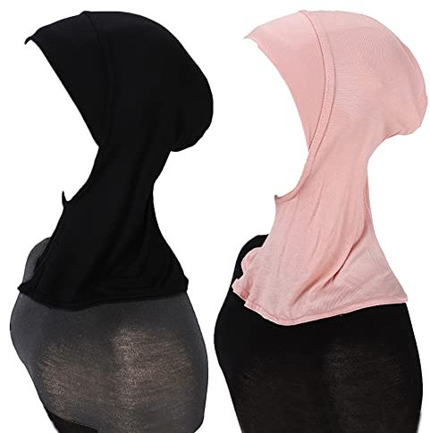 MOWEN 2-teiliges Set Elastische Schweißabsorbierende Baumwollmütze, Damen-Geschenk