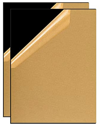 DMJOULI Black Acrylic Sheet A3 Square Perspex Sheet,1mm Thick Panel Plastic Sheet Perspex Sheets Cut to Size Acrylic Discs for Picture Frame Painting DIY Crafts Display Stand Projects(2pcs)