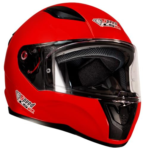 LS2 Rapid FF352 integrerad hjälm röd – specialutgåva Speed – Kart & motorcykelhjälm (L)