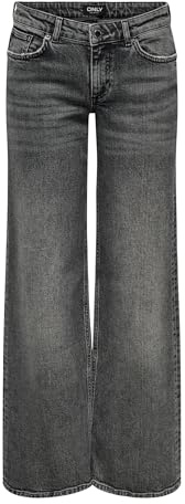 ONLY dam Jeans med bred passform Onljuicy Lw Wide Dnm Dot890 Noos
