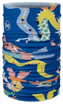 Buff Braga de cuello Original EcoStretch Niño Niña, Bufanda, Tubular, Multifuncion, Cuello y Cabeza, Correr, Caminar, Senderismo, Sostenible, Ligera, Talla Única, Azul