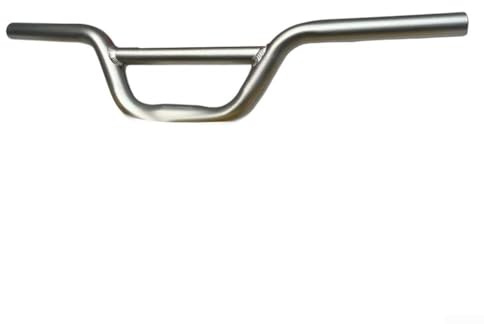 Elevador de manillar de bicicleta de aleación de diseño ergonómico para niños de 520 mm de longitud, 22 2 mm de diámetro (plata)
