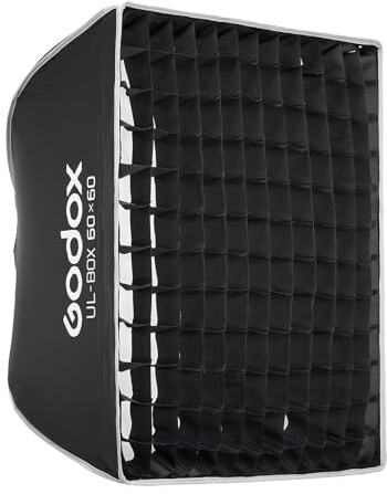 Godox UL-Box 60 x 60 cm Softbox ombrello a sgancio rapido con supporto Bowen, griglia Softbox per fotografia, studio fotografico