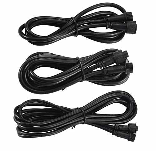 Cavo di prolunga per plafoniera, impermeabile, 1/2/3 m, 2/3/4/5 poli, cavo di prolunga per luci a LED, per luci a sfera, catena luminosa, rete luminosa, nero (2 pin, 2 m)