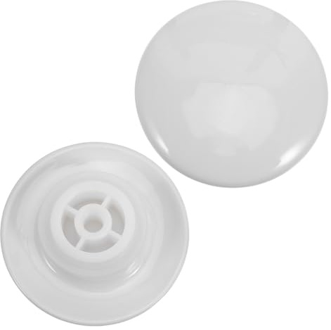 TOBBOMEY Tapón Lavabo de Cerámica y Silicona para Fregadero y Bañera en Color Blanco, Función de Apertura Rápida y Cierre Hermético, Adecuado para Cocina y Baño