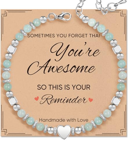 kedofa Inspirational Bracelet Gifts for Women: Healing Natural Stone & Crystal Energy Jewellery - Lucky Mothers Day Birthday Graduation Present for Friend Mum Daughter Sister Bestie