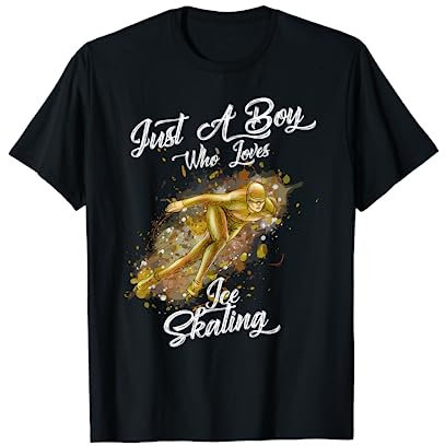 Nur ein Junge Schlittschulaufen Eislaufen Eiskunstlaufen T-Shirt