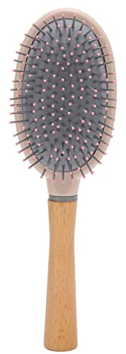 Peigne à Coussin D'air, Brosse à Cheveux Brosse à Palette en Hêtre Naturel Démêlant Brosse à Cheveux Peigne à Coussin D'air pour Cheveux Bouclés Longs Courts Humides Secs