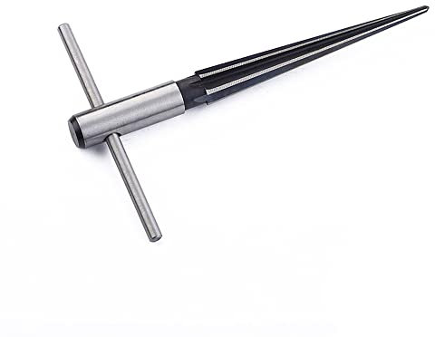 Fongmore Escariador cónico con mango en T, herramienta de escariado de chaflán estriado para guitarra, puente, mango de agujero, escariadores cónicos para carpintería, herramienta luthier de 1/8 a 1/2