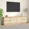 THOYTOUI TV-Schrank, TV Board Fernseher Hi-Fi Standregal TV Regal Mit Stauraum Geeignet für Büro Wohnstube Küche 176 x 37 x 47.5 cm Massivholz Kiefer