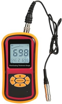 Mesureur d'épaisseur de peinture Jauge numérique Portable d'épaisseur de Film/revêtement LCD, mesureur d'épaisseur de revêtement de placage de peinture fendu avec sonde magnétique Précision et facilit