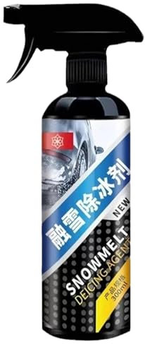 Antighiaccio per parabrezza, 300 ml, spray per sciogliere la neve, sbrinatore automatico per rimuovere neve e , migliora la visibilità