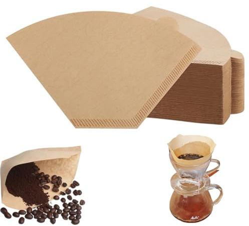 200 Pezzi Filtri Caffe Americano, Filtri Per Caffè, 4 Forma a U Filtri In Carta Per Ceffè, Ceffè Filtro per la casa Ufficio Filtro a tazza Filtro manuale Macchine da Caffè Caffettiera (2-4 Tazze)