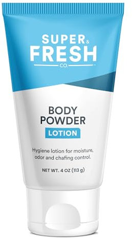 SweatBlock Körper Puder Lotion, Talk Frei, Anti-Scheuer, Desodorierend – Kein Shlammassel Körper Puder für Männer und Frauen, 118mL