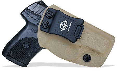 IWB Tactical KYDEX Gun Holster Pistola Softair Fondine Fits: Ruger LC9 / LC9S / Ruger LC380 / Ruger EC9S Pistol Case Inside Concealed Carry Holster Guns Accessories (Tan, Right Hand Draw (IWB))