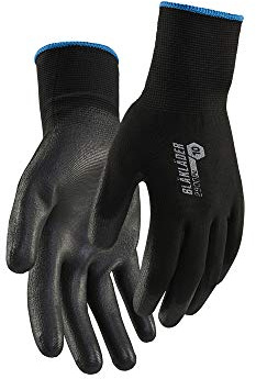 Blaklader 29001453990010 - Guantes de Trabajo Sumergibles Anticortes de Seguridad (Poliuretano, Talla 10), Color Negro