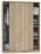 Armario Vestidor Ropero Dormitorio Tibet con Puertas Correderas Estilo Natural en Color Roble Cambrian 150x200x55 cm