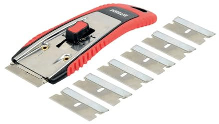 Grattoir vitre à lames rétractable - 7 lames