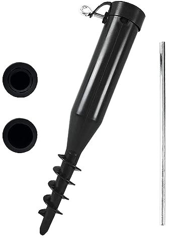 FLATRO Plastic Ground Spike Rotary Washing Line 40/48/52 mm - Clothes Airer Outdoor Clothes Dryer & Garden, Beach Parasol Ground Anchor