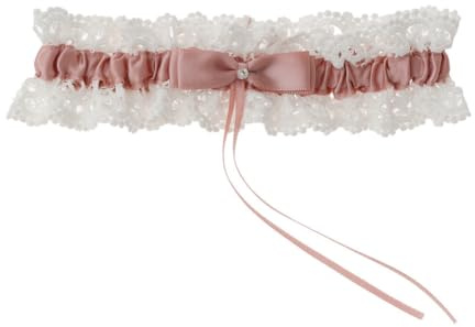 Hrlace bröllop strumpband brudstrumpeband med båge brud spets strumpband elastisk garters benring för kvinnor flickor bröllop gåva brud-tillbehör mörk ros en storlek