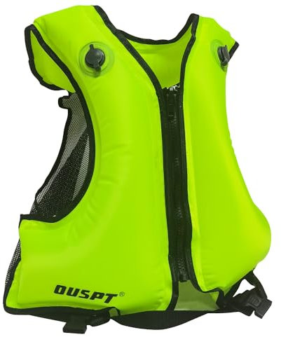 Aufblasbare Schwimmweste, Unisex-Erwachsene Tragbar Auftriebshilfe Weste schwimmhilfe für den Wassersport, Schnorchelnd, Schwimmen, Surfen, Bootfahren