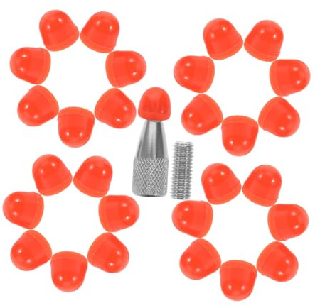 Cabilock 48pcs Replacement Heads for Hook Hammer Dent Removal Kit Interchangeable Auto Body Repair Tools for Precise Car Dent Fixing User-Friendly Versatile Tips