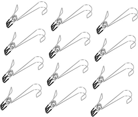 DOITOOL 12pezzi Clip Per Acciaio Inossidabile Impermeabili e Antiscivolo Accessori Per La Casa Per Cucina Bagno e Ufficio