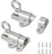 2 Piezas Pestillo de Puerta Automático, Perno de Resorte de Puerta con Tornillos, Riegelschloss für Fenster de Aleación de Aluminio, Cierres de Pestillo Automático para Puertas de Madera, Ventanas