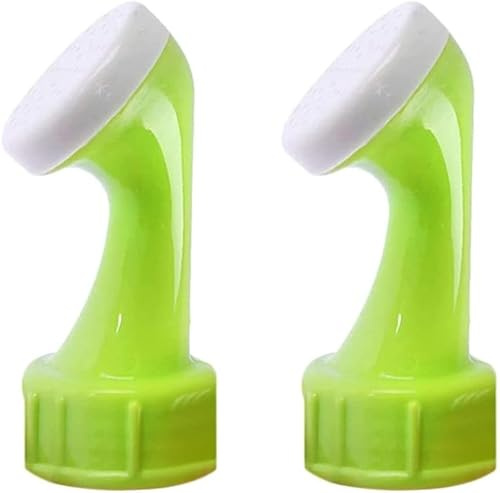 2 pezzi verdi per bottiglie irrigatore, testa per annaffiatoio da giardino, ugello in PVC, testa irrigatore, accessori per irrigazione per bottiglie di plastica, irrigazione e sistemi di tubi