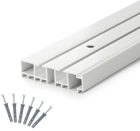 [DQ-PP] Gardinskenor PVC 2 – löpande inre skenor täckskena #19 – 360cm